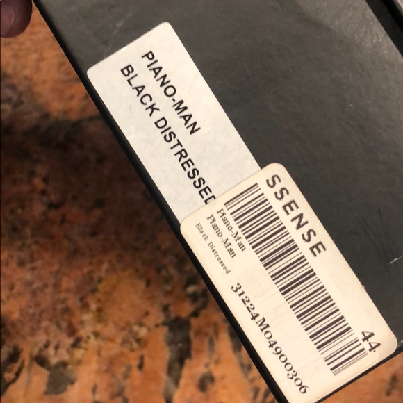 The Damned Piano-Man Black Men’s Leather Sneakers - Picture 8 of 8